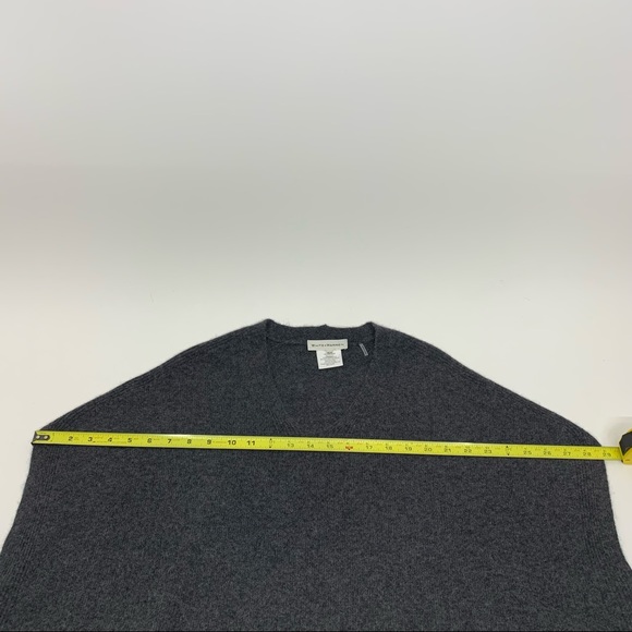 Oversized White & Warren 100% Cashmere Sweater Gray Navy Blue Multi Size XS/S - Picture 14 of 16